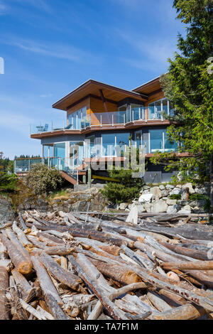 Pointhouse Suites luxuriöse Bed & Breakfast an der Sunshine Coast in British Columbia Stockfoto