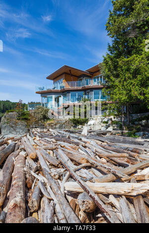 Pointhouse Suites luxuriöse Bed & Breakfast an der Sunshine Coast in British Columbia Stockfoto