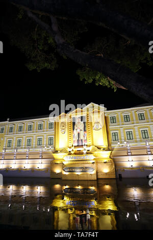 König Rama X Krönung in Thailand. Stockfoto