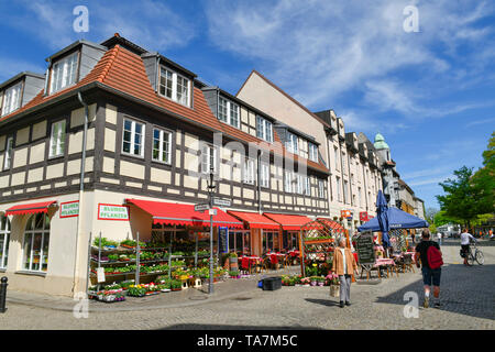 Fußgängerzone, Einkaufstrasse, Carl Schurz Straße, Altstadt, Spandau, Berlin, Deutschland, Fußgängerzone, Einkaufstraße, Carl-Schurz-Straße, Altstadt, D Stockfoto