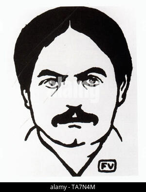 Félix Vallotton - Porträt der französische Schriftsteller und Dramatiker Alfred Jarry 1901 Stockfoto