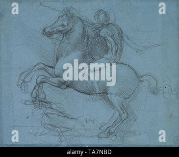 Leonardo Da Vinci vintage Artwork Stockfoto