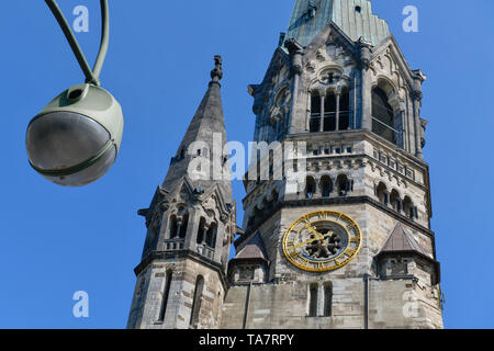 Imperial Wilhelm - Kirche, Ort Breitscheid, Charlottenburg, Berlin, Deutschland, Kaiser-Wilhelm-Gedächtniskirche, Breitscheidplatz, Deutschl Stockfoto