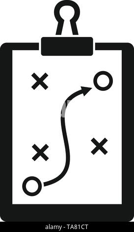 Sport Taktik board Symbol. Einfache Abbildung: Sport Taktik board Vektor Symbol für Web Design auf weißem Hintergrund Stock Vektor