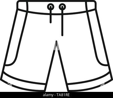 Basketball Shorts Symbol. Umrisse Basketball Shorts vektor Symbol für Web Design auf weißem Hintergrund Stock Vektor