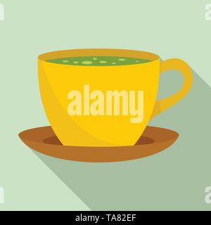 Matcha Tee Symbol. Flache Darstellung von Matcha Tee Vektor Symbol für Web Design Stock Vektor
