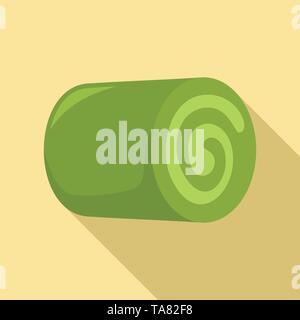 Matcha Tee Walze Symbol. Flache Darstellung von Matcha Tee Walze vektor Symbol für Web Design Stock Vektor