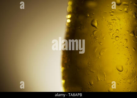 Schließen Makroaufnahme bild Glas Bier Stockfoto