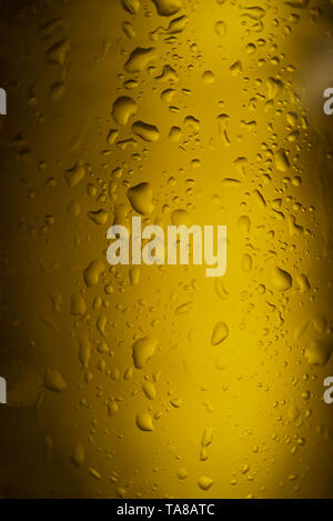 Schließen Makroaufnahme bild Glas Bier Stockfoto