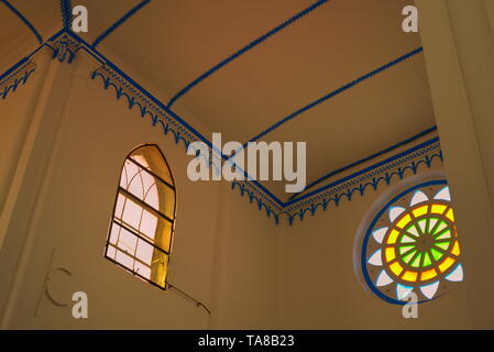 Querschiff Dach der Kirche des Heiligen Franz Xaver Melaka Malaysia nach dem Vorbild der Kathedrale von St. Peter in Montpellier, Frankreich Stockfoto
