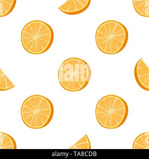 Nahtlose orange gepunkteten Muster. Handdrawn Vector Illustration Stock Vektor