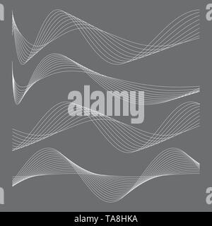 Der glatte Graphen von Funktionen. Stock Vektor