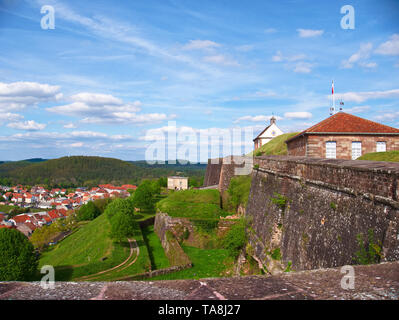 Blick von der Zitadelle von biche über die Stadt Stockfoto