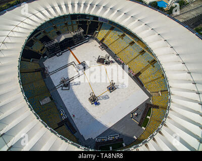 Stadt von Rio de Janeiro, Brasilien Südamerika. 05/04/2019 Maracana Stadion. Fußball-Stadion der Welt. Maracana-stadion mit Musik. Stockfoto