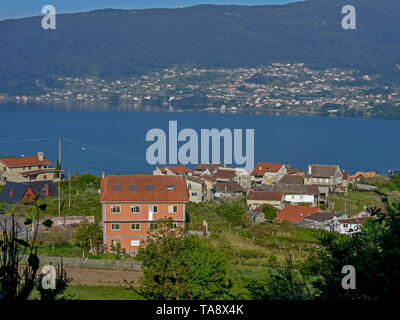 Spanien, Panoramablick von Pontevedra entlang der St. James, Camino de Santiago, Spanien - Portugiesische Art Foto © Fabio Mazzarella/Sintesi/Alamy S Stockfoto