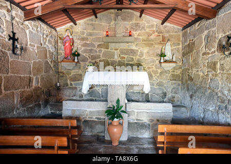 Spanien, Old Santa Marta Kapelle in der Nähe von Pontevedra auf dem Camino de Santiago Trail, St. James, Spanien Foto © Fabio Mazzarella/Sintesi/Alamy Sto Stockfoto