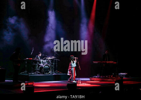 Alice Merton präsentiert ihr erstes Debütalbum 'MINT' im Auditorium Parco della Musica in Rom. Stockfoto