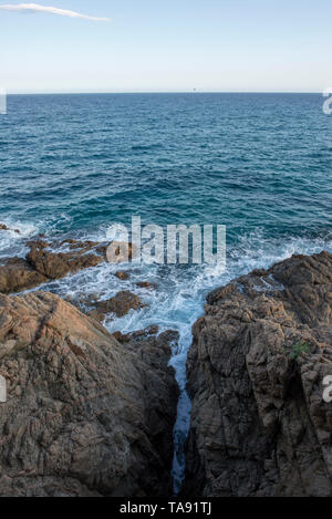 Cala de Sant Francesc in Blanes, Costa Brava, Spanien Stockfoto