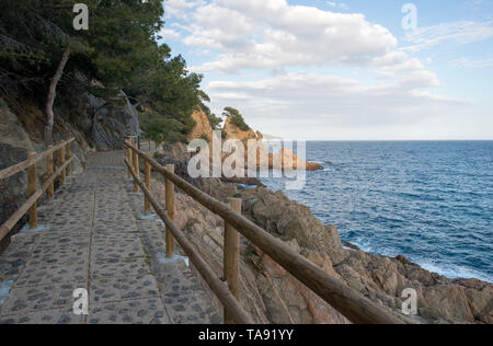 Cala de Sant Francesc in Blanes, Costa Brava, Spanien Stockfoto