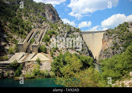 Damm in Manavgat Stockfoto