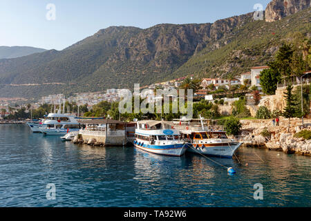 Hafen in Kas, Antalya, Türkei Stockfoto