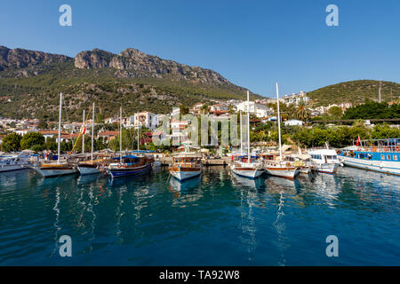 Hafen in Kas, Antalya, Türkei Stockfoto