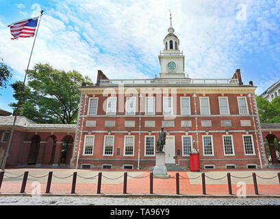 Unabhängigkeitshalle in Philadelphia, Pennsylvania, USA Stockfoto