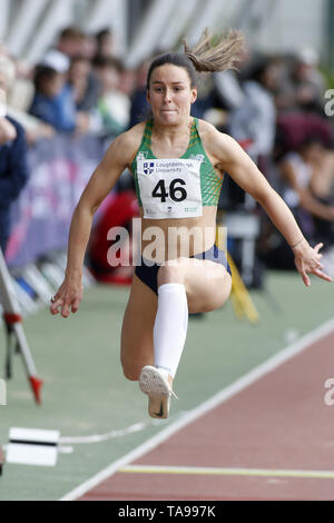 Saragh Buggy konkurrieren im Dreisprung bei den Loughborough Internationale 2019 Konferenz am 19. Mai 2019 Stockfoto