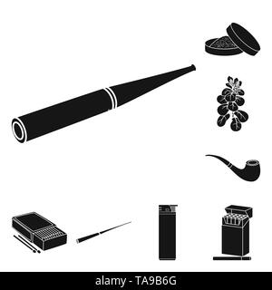 Vektor Design von Anti- und Gewohnheit Symbol. Erhebung von Antidumping und Tabak vektor Symbol für das Lager. Stock Vektor