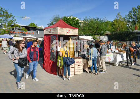 Flohmarkt in der Mauer Park, Prenzlauer Berg, Pankow, Berlin, Deutschland, Flohmarkt am Mauerpark, Prenzlauer Berg, Deutschland Stockfoto