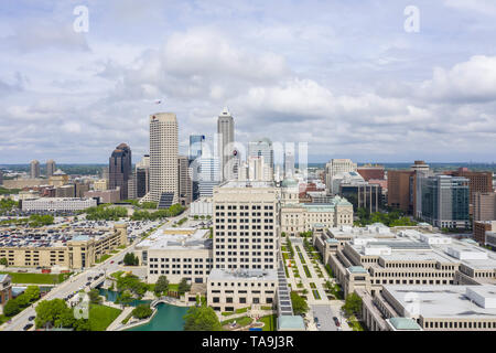 Indianapolis, Indiana, USA. 22. Mai, 2019. Mai 22, 2019 - Indianapolis, Indiana, USA: Die Stadt Indianapolis, Indiana, an einem schönen Sommertag. Standard (Bild: © Walter G Arce Sr Schleifstein Medi/ASP) Stockfoto