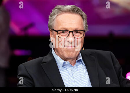 Leipzig, Deutschland. 26 Apr, 2019. Der Schauspieler Hansjürgen Hürrig, während der MDR-Talkshow "RIVERBOAT" am 26.04.2019 in Leipzig aufgenommen. Quelle: Thomas Schulze/dpa-Zentralbild/ZB/dpa/Alamy leben Nachrichten Stockfoto