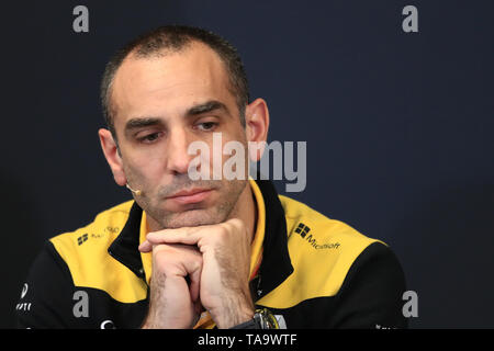 Monte Carlo, Monaco. 23 Mai, 2019. F1 Grand Prix von Monte Carlo, Freie Praxis; Cyril Abiteboul, Geschäftsführer von Renault Sport Formel 1 Team Credit: Aktion plus Sport/Alamy leben Nachrichten Stockfoto