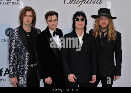 Antibes, Frankreich. 23 Mai, 2019. ANTIBES, Frankreich. 23. Mai 2019: Die Streben an der amfAR Gala Cannes Veranstaltung im Hotel du Cap d'Antibes. Foto: Paul Smith/Alamy leben Nachrichten Stockfoto
