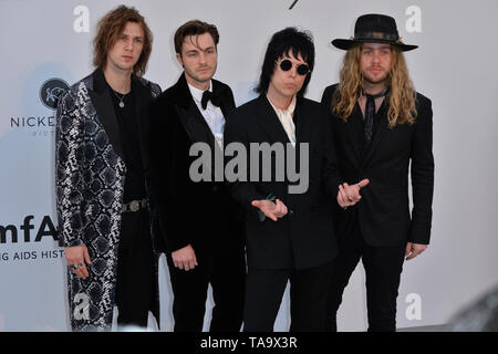 Antibes, Frankreich. 23 Mai, 2019. ANTIBES, Frankreich. 23. Mai 2019: Die Streben an der amfAR Gala Cannes Veranstaltung im Hotel du Cap d'Antibes. Foto: Paul Smith/Alamy leben Nachrichten Stockfoto