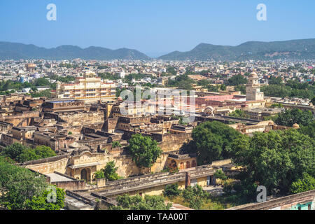 Luftaufnahme von jaipur von Sieg Turm in Indien Stockfoto