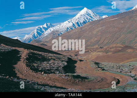 Weg zum Chandra Taal, Himachal Pradesh, Indien, Asien Stockfoto