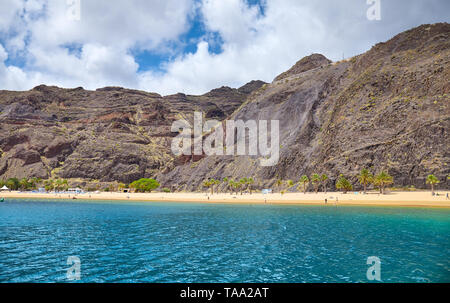 Playa de Las Teresitas Strand in San Andres, Teneriffa, Spanien. Stockfoto