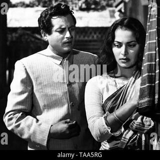 Indische Bollywood Film Schauspieler Schauspielerin Guru Dutt und Waheeda Rehman, Indien, Asien, 1962 Stockfoto