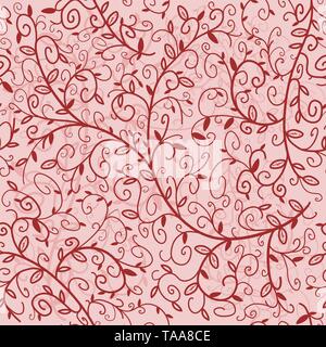 Hintergrund verzierten Werk Muster wiederholen. Nahtlose floralen ornament Textur. Stock Vektor