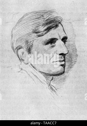 "John Henry Newman', 1844. Von einer kreidezeichnung von George Richmond (1809-1896). John Henry Newman (1801-1890), auch bekannt als Kardinal Newman und der selige John Henry Newman. Newman wollte die Kirche von England zu vielen katholischen Glauben zurückzukehren, und im Jahr 1845 verließ er die Kirche von England und wurde in der Römisch-katholischen Kirche erhalten. Stockfoto