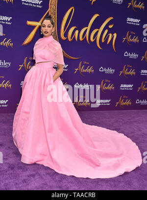 LOS ANGELES, Ca - 21. Mai: Naomi Scott die Premiere von Disneys "Aladdin" am El Capitan Theatre am 21. Mai 2019 in Los Angeles, Kalifornien, besucht. Stockfoto