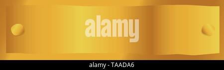 Isolierte Luxus golden Nummernschild Bild Stock Vektor