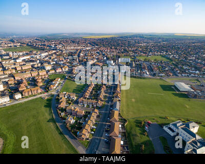 Luftaufnahmen von Seaford, East Sussex, Großbritannien Stockfoto