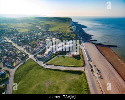 Luftaufnahmen von Seaford, East Sussex, Großbritannien Stockfoto