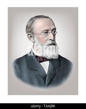 Rudolf Ludwig Karl Virchow 1821-1902 Deutsche Arzt, Pathologe, Anthropologe, Biologe Politiker Stockfoto