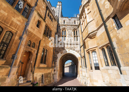 Schloss Windsor Wände in England, Vereinigtes Königreich. Stockfoto