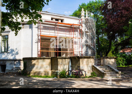 Renovierung von alten Palace Villa Lenck, Sopron, Ungarn Stockfoto