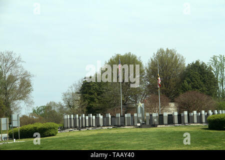 Maryland Weltkrieg-II-Denkmal in der Nähe von Annapolis, MD, USA Stockfoto