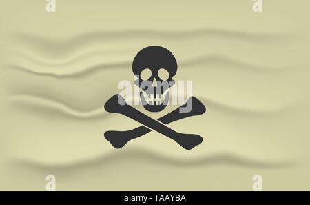 Jolly Roger Flagge Stock Vektor